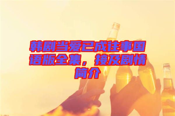 韓劇當愛已成往事國語版全集，接及劇情簡介