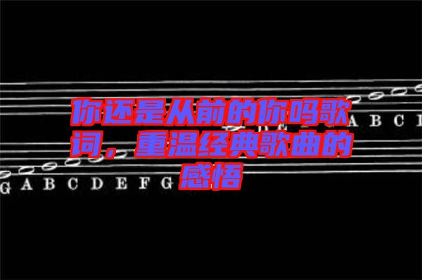 你還是從前的你嗎歌詞，重溫經典歌曲的感悟