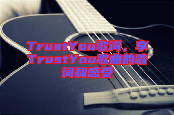 TrustYou歌詞，享TrustYou歌曲的歌詞和感受