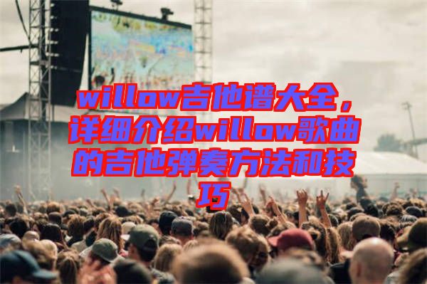 willow吉他譜大全，詳細介紹willow歌曲的吉他彈奏方法和技巧