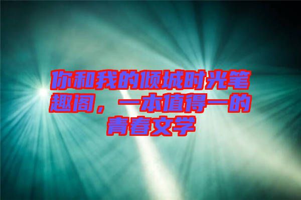 你和我的傾城時光筆趣閣，一本值得一的青春文學(xué)