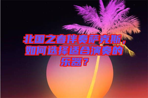 北國之春伴奏薩克斯，如何選擇適合演奏的樂器？