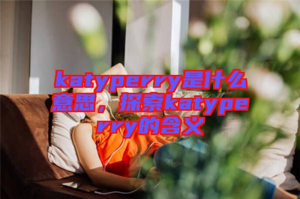 katyperry是什么意思，探索katyperry的含義