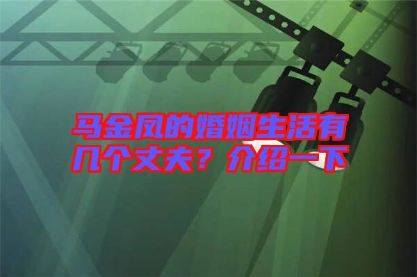 馬金鳳的婚姻生活有幾個(gè)丈夫？介紹一下